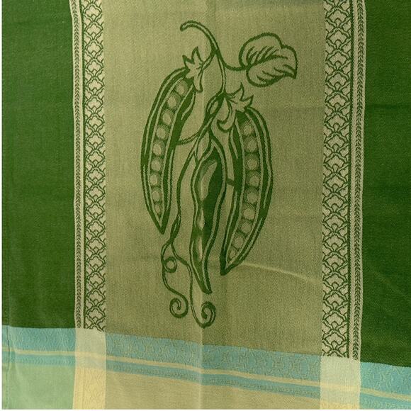 Green Pea Vintage Tea Towel - Picture 2 of 7